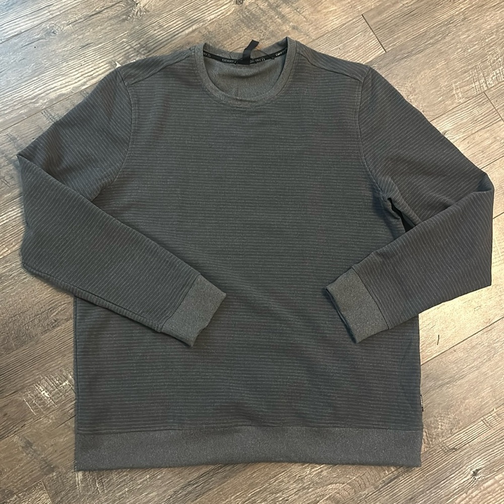 Long sleeve striped sweatshirt